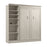 Versatile Full Murphy Wall Bed and 1 Storage Unit - Available in 3 Colors