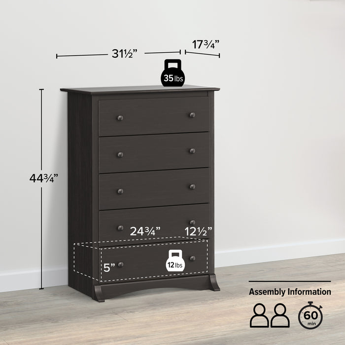 Salt Spring 5 Drawer Chest - Available in 5 Colors