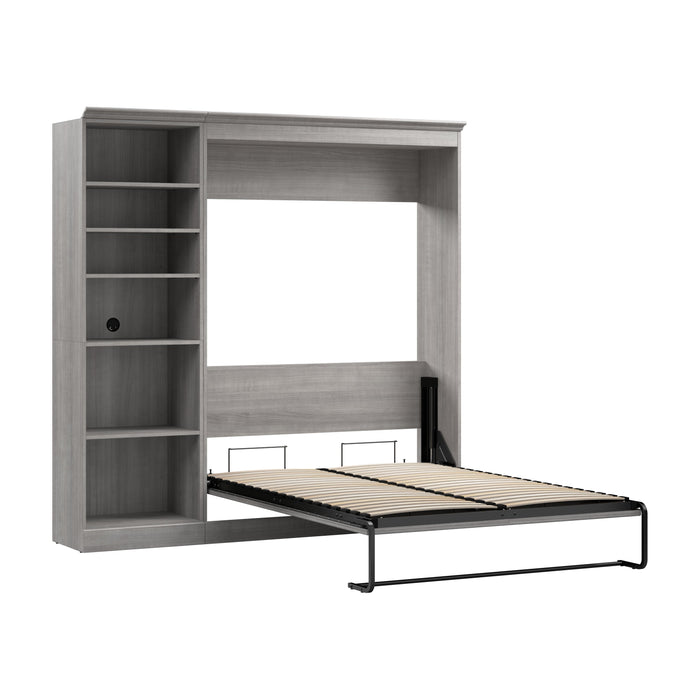 Versatile Full Murphy Wall Bed and 1 Storage Unit - Available in 3 Colors