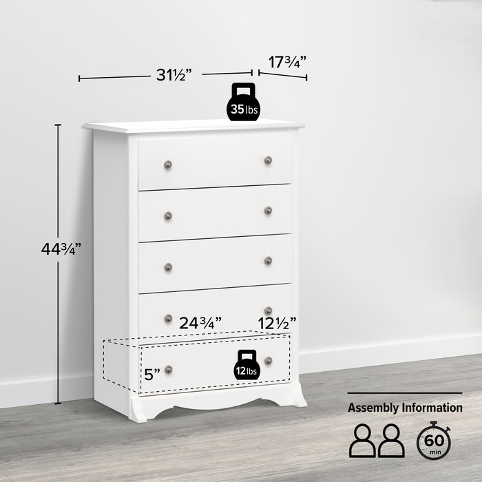 Salt Spring 5 Drawer Chest - Available in 5 Colors