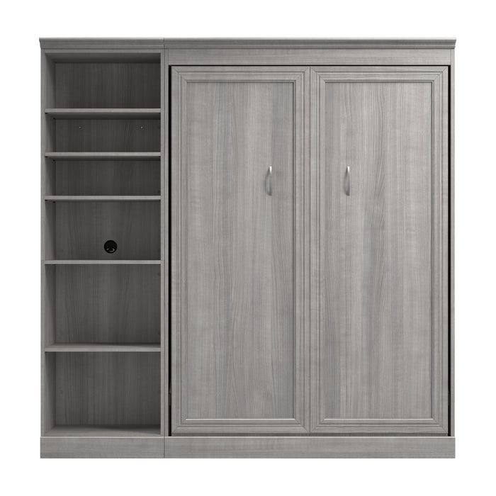 Versatile Full Murphy Wall Bed and 1 Storage Unit - Available in 3 Colors