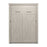 Bestar Key West 63W Full Murphy Bed in Linen White Oak