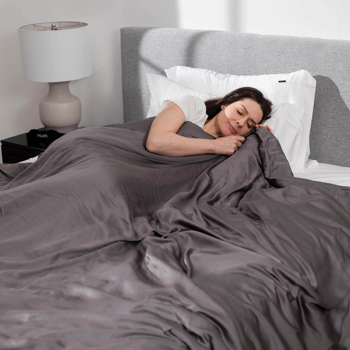 Hush Blankets Bedding Package The 2-in-1 Weighted Blanket, Duvet, and Iced Cooling Cover Bedding Package: Summer & Winter - Available in 2 Color and 3 Sizes