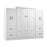 Bestar Edge Full Murphy Bed with Wardrobes (110W) in White