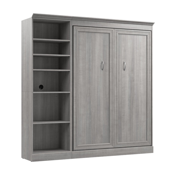 Versatile Full Murphy Wall Bed and 1 Storage Unit - Available in 3 Colors