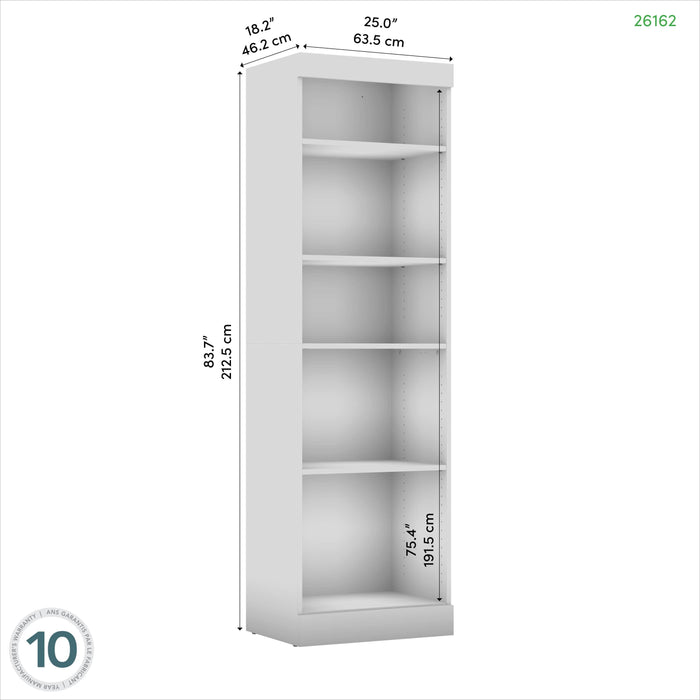 Bestar Bookcase Pur 25“ Storage Unit - Available in 7 Colors