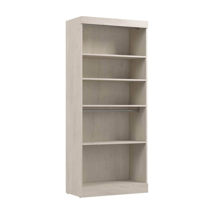 Bestar Closet Organizer Linen White Oak Pur 36" Closet Organizer Storage Unit - Available in 7 Colors