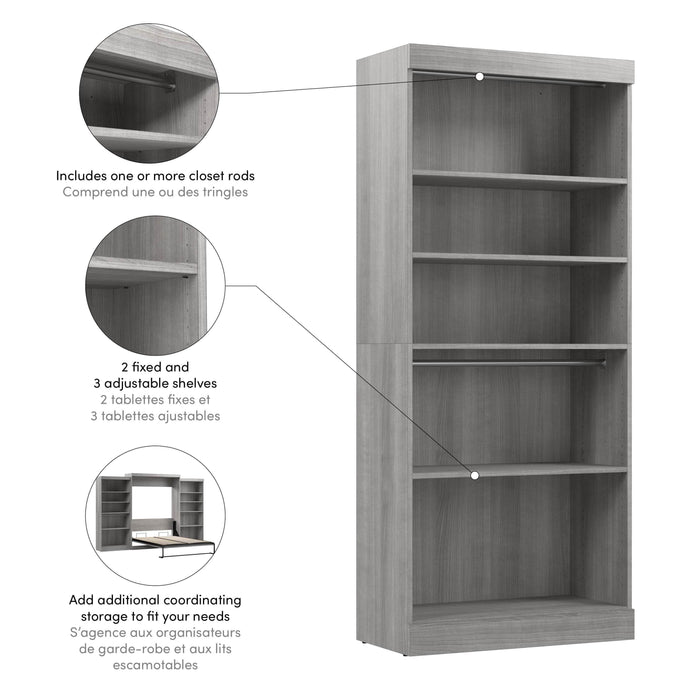 Bestar Closet Organizer Pur 36" Closet Organizer Storage Unit - Available in 5 Colors