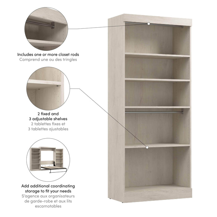 Bestar Closet Organizer Pur 36" Closet Organizer Storage Unit - Available in 7 Colors