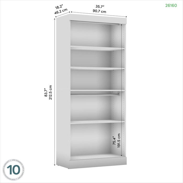 Bestar Closet Organizer Pur 36" Closet Organizer Storage Unit - Available in 7 Colors