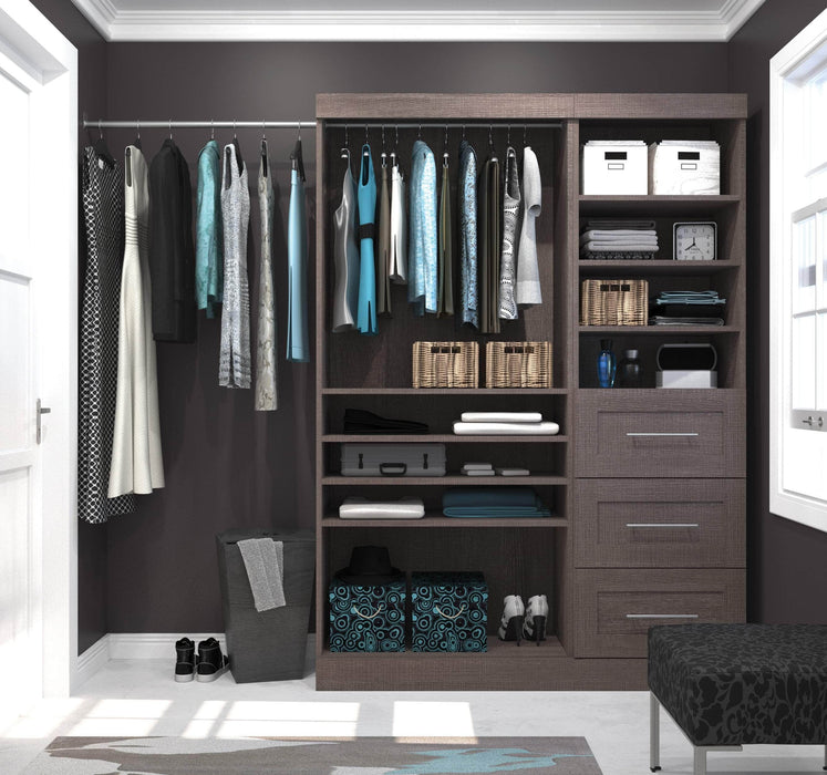 Bestar Closet Organizer Pur 61W Closet Organizer - Available in 3 Colors