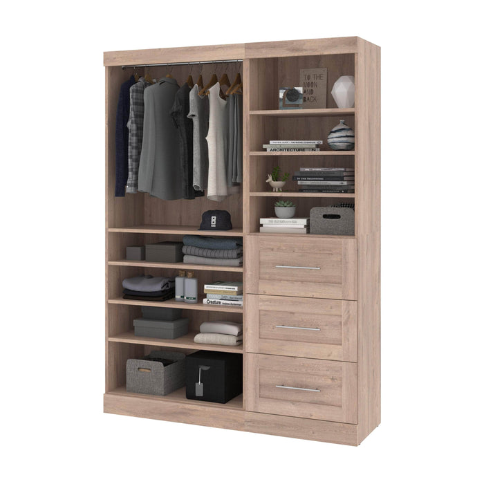 Bestar Closet Organizer Pur 61W Closet Organizer - Available in 7 Colors