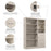 Bestar Closet Organizer Pur 61W Closet Organizer - Available in 7 Colors