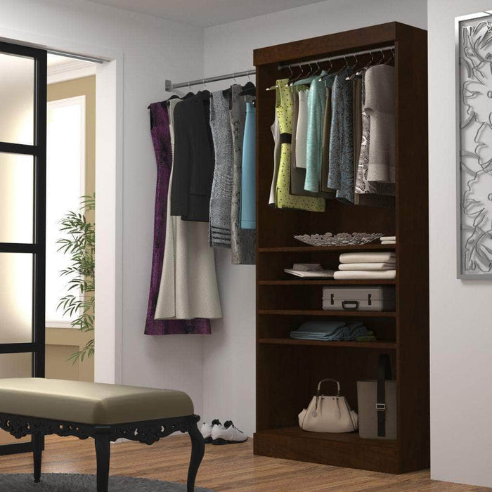 Bestar Closet Storage Pur 36" Closet Organizer Storage Unit - Available in 4 Colors