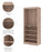 Bestar Closet Storage Pur 36" Closet Organizer Storage Unit - Available in 4 Colors