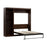 Bestar Murphy Wall Bed Chocolate Pur Full Murphy Full Bed with Storage Unit (84W) - Available in 3 Colors