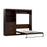 Bestar Murphy Wall Bed Chocolate Pur Full Murphy Wall Bed and Storage Unit with Drawers (95W) - Available in 2 Colors