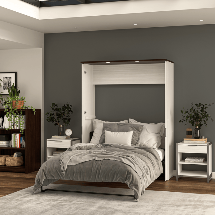 Bestar Murphy Wall Bed Lumina Full Size Wall Murphy Bed - Available in 2 Colors