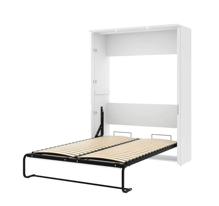 Bestar Murphy Wall Bed Lumina Full Size Wall Murphy Bed in White