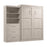 Bestar Murphy Wall Bed Pur 101" Queen Size Murphy Wall Bed with Storage Unit - Available in 7 Colors