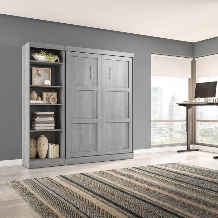 Bestar Murphy Wall Bed Pur Full Murphy Full Bed with Storage Unit (84W) - Available in 7 Colors