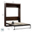 Bestar Murphy Wall Bed Pur Full Size Murphy Wall Bed - Available in 7 Colors