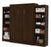 Bestar Murphy Wall Bed Pur Queen Murphy Wall Bed and 2 Storage Units (115W) - Available in 3 Colors