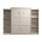 Bestar Murphy Wall Bed Pur Queen Murphy Wall Bed and 2 Storage Units (115W) - Available in 7 Colors