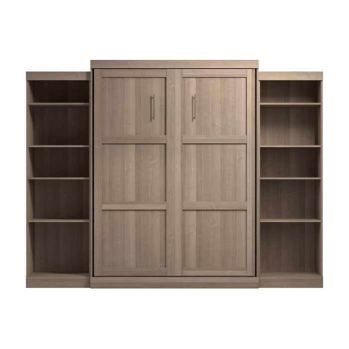 Bestar Murphy Wall Bed Pur Queen Murphy Wall Bed and 2 Storage Units (115W) - Available in 7 Colors