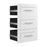 Bestar Storage Drawers White Pur 3 Drawer Set for Pur 25W Storage Unit - Available in 7 Colors