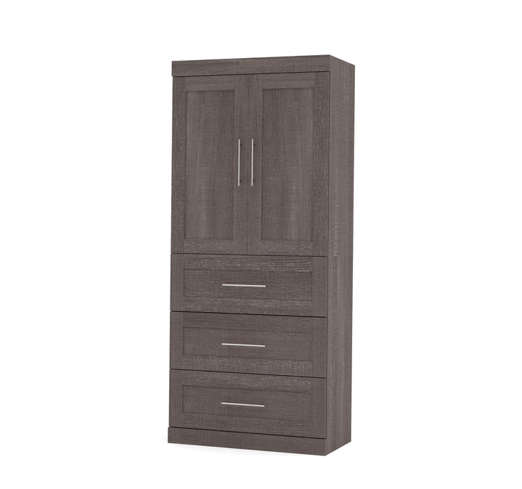 Bestar Wardrobe Pur 36W Wardrobe with 3 Drawers - Available in 2 Colors