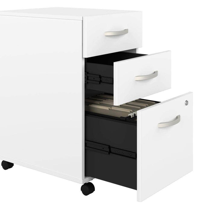 Pending - Bestar File Cabinet 3 Drawer Mobile File Cabinet - Available in 3 Colors