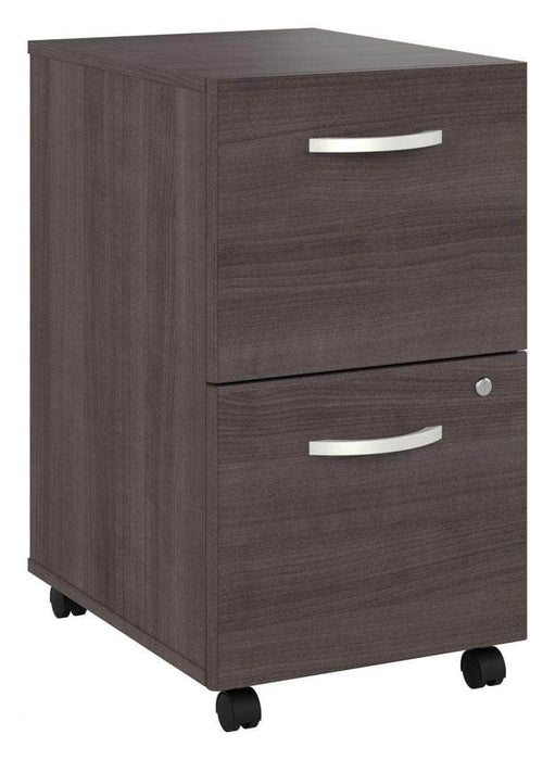 Pending - Bestar File Cabinet Storm Gray Zaniah 2 Drawer Mobile File Cabinet - Available in 3 Colors