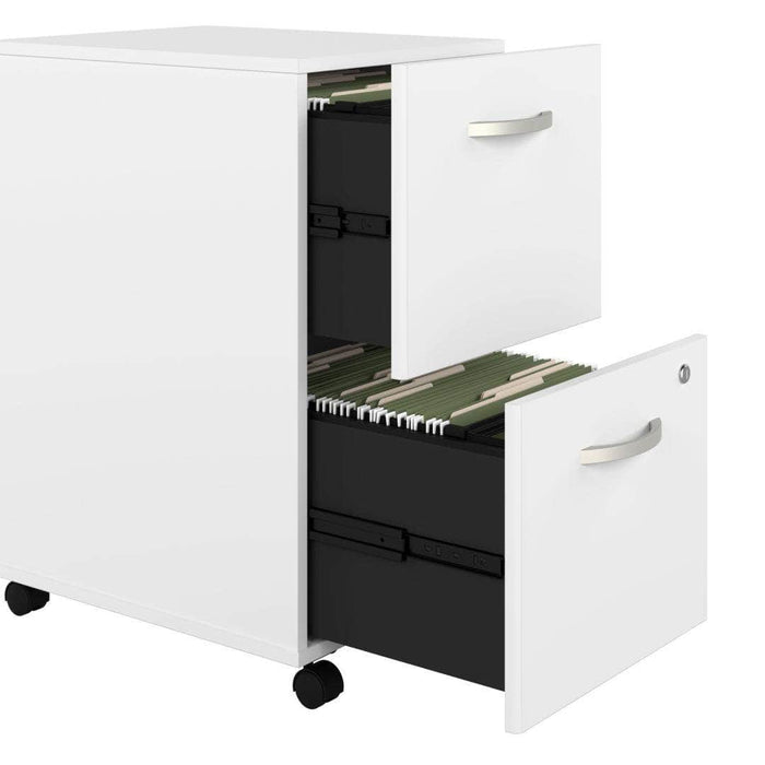 Pending - Bestar File Cabinet Zaniah 2 Drawer Mobile File Cabinet - Available in 3 Colors