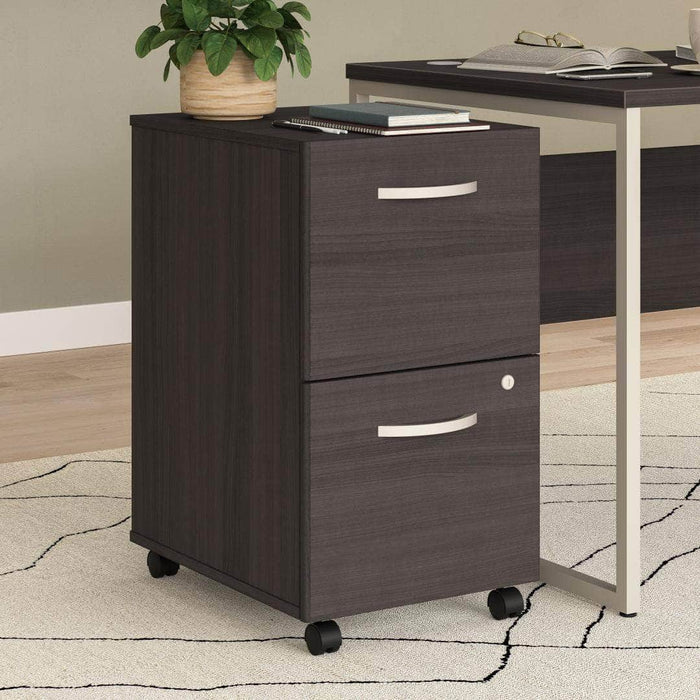 Pending - Bestar File Cabinet Zaniah 2 Drawer Mobile File Cabinet - Available in 3 Colors