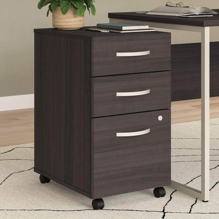 Pending - Bestar File Cabinet Zaniah 3 Drawer Mobile File Cabinet - Available in 3 Colors