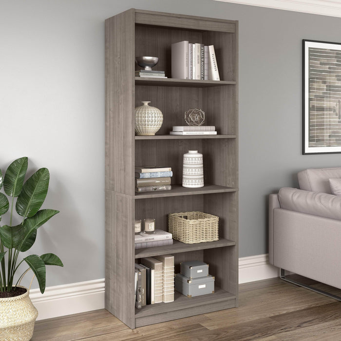 Pending - Bestar Bookcase Universel 30W Standard 5 Shelf Bookcase - Available in 4 Colors