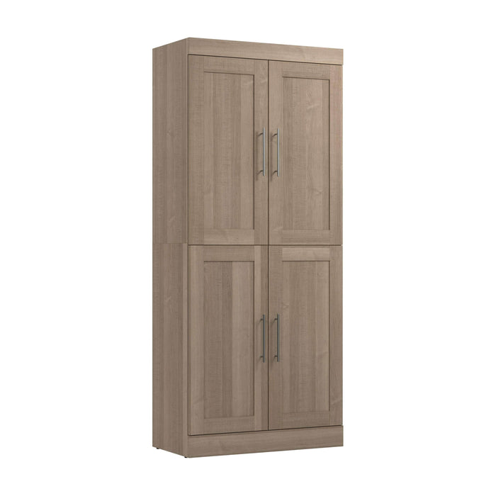 Pending - Bestar Cabinet Ash Gray Pur 36W Closet Storage Cabinet - Available in 5 Colors