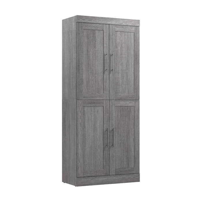 Pending - Bestar Cabinet Bark Gray Pur 36W Closet Storage Cabinet - Available in 5 Colors