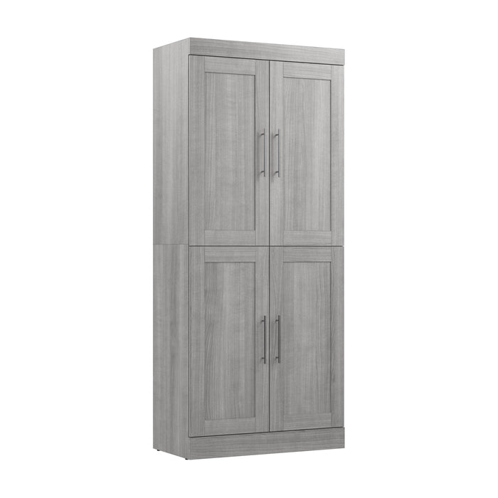 Pending - Bestar Cabinet Platinum Gray Pur 36W Closet Storage Cabinet - Available in 5 Colors