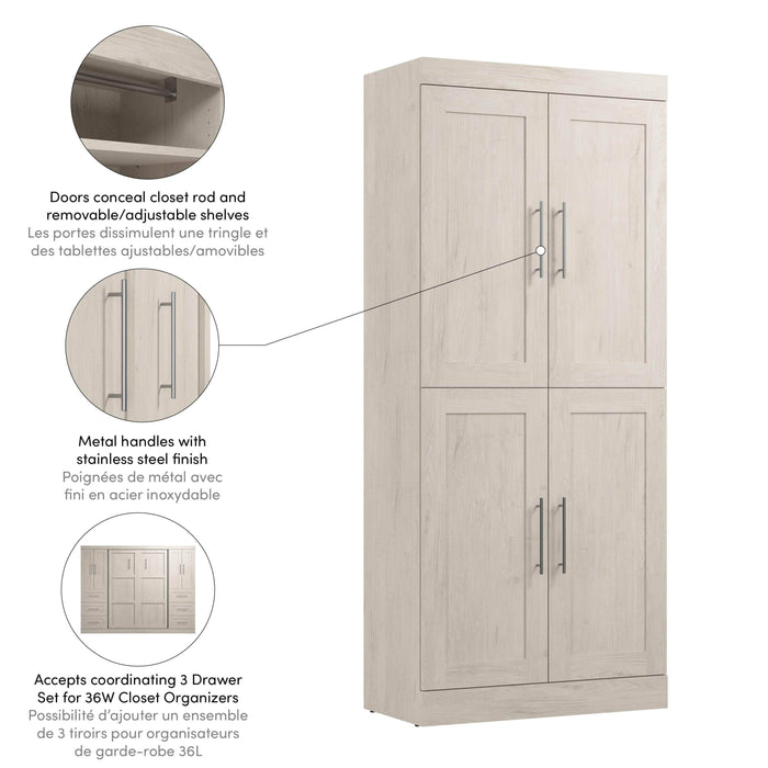 Pending - Bestar Cabinet Pur 36W Closet Storage Cabinet - Available in 5 Colors