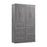 Pending - Bestar Closet Organizer Bark Gray Pur 50W Closet Organization System with Drawers - Available in 7 Colors