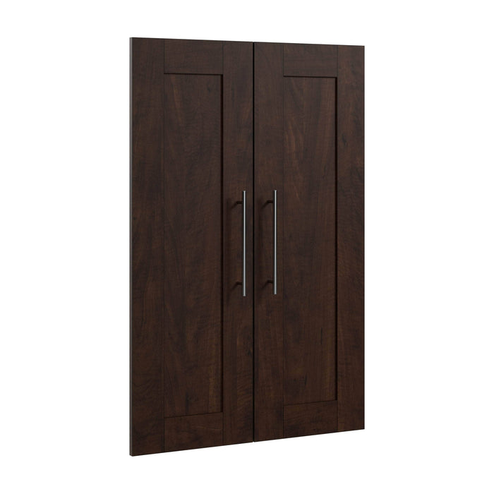 Pending - Bestar Closet Organizer Chocolate Pur 2 Door Set For Pur 25W Closet Organizer - Available in 6 Colors