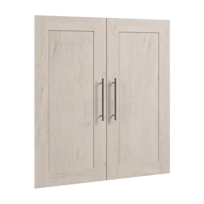 Pending - Bestar Closet Organizer Linen White Oak Pur 2 Door Set For Pur 36W Closet Organizer - Available in 5 Colors