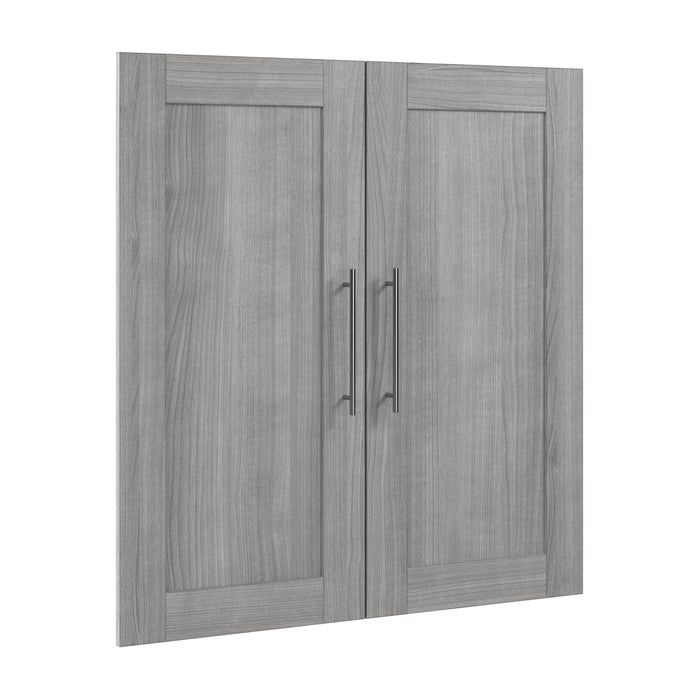 Pending - Bestar Closet Organizer Platinum Gray Pur 2 Door Set For Pur 36W Closet Organizer - Available in 5 Colors