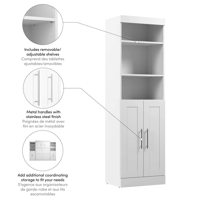 Pending - Bestar Closet Organizer Pur 25W Closet Organizer with Doors - Available in 7 Colors