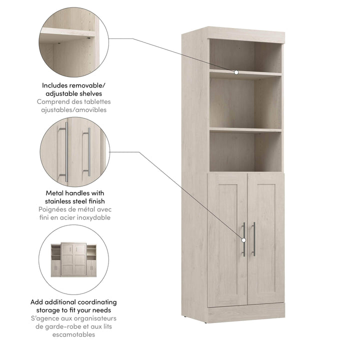 Pending - Bestar Closet Organizer Pur 25W Closet Organizer with Doors - Available in 7 Colors