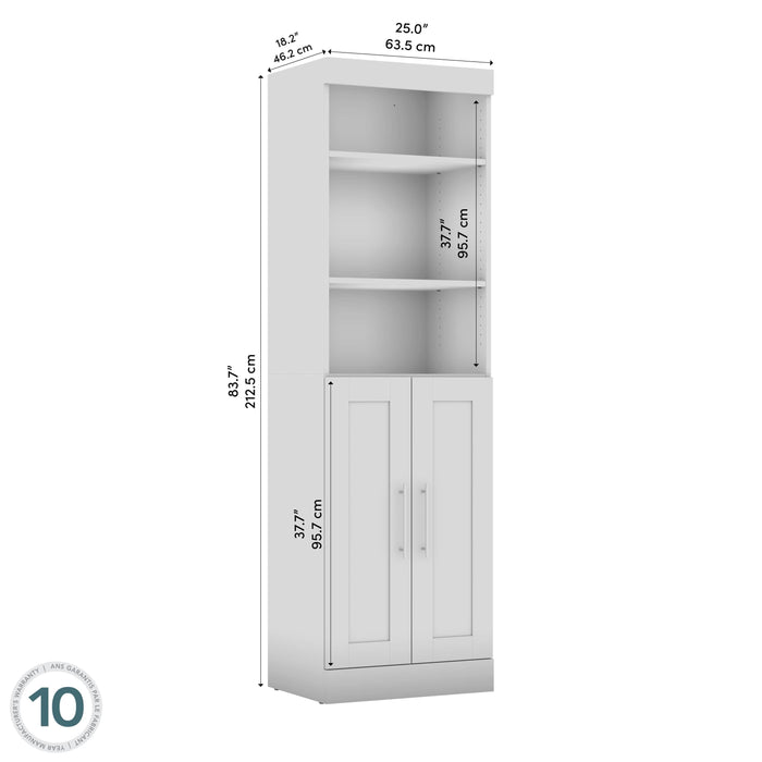 Pending - Bestar Closet Organizer Pur 25W Closet Organizer with Doors - Available in 7 Colors