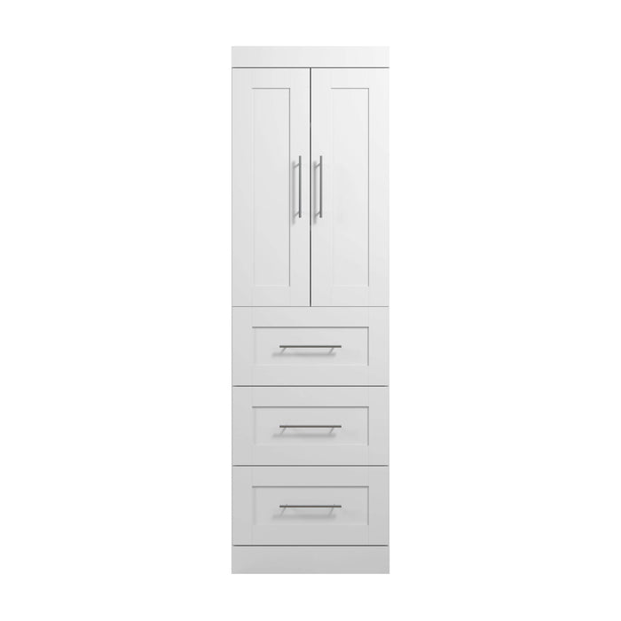 Pending - Bestar Closet Organizer Pur 25W Wardrobe with Drawers - Available in 7 Colors