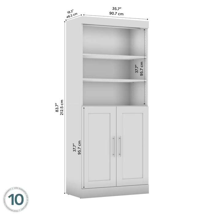 Pending - Bestar Closet Organizer Pur 36W Closet Organizer with Doors - Available in 5 Colors